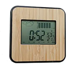 Годинник настільний 125х21Х125 мм Grunhelm EE3102W-Z LED годинник функціональний будильник