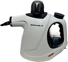 Пароочисник універсальний ручний 1050 Вт 0.45 л 9 аксесуарів Grunhelm GSTC450 паровий очищувач для дому