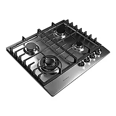 Газова поверхня вбудована 600х520 мм 4 конфорки Grunhelm GHI 0427 MI WOK варильна поверхня кухонна