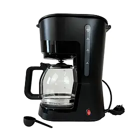 Крапельна кавоварка для дому 1000 Вт 1.8 л Grunhelm GDС18 стильна електрокавоварка компактна