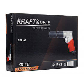Пневматична дриль для металу 3/8" Kraft&Dele KD1437 пневмодриль