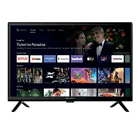Телевізор Google Smart 24" Android Wi-Fi T2 Grunhelm 24H310-GA11 кухонний телевізор домашній