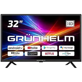 Smart телевізор 32" Google Android Wi-Fi T2 Grunhelm 32H500-GA11 телевізор для офісу і дому