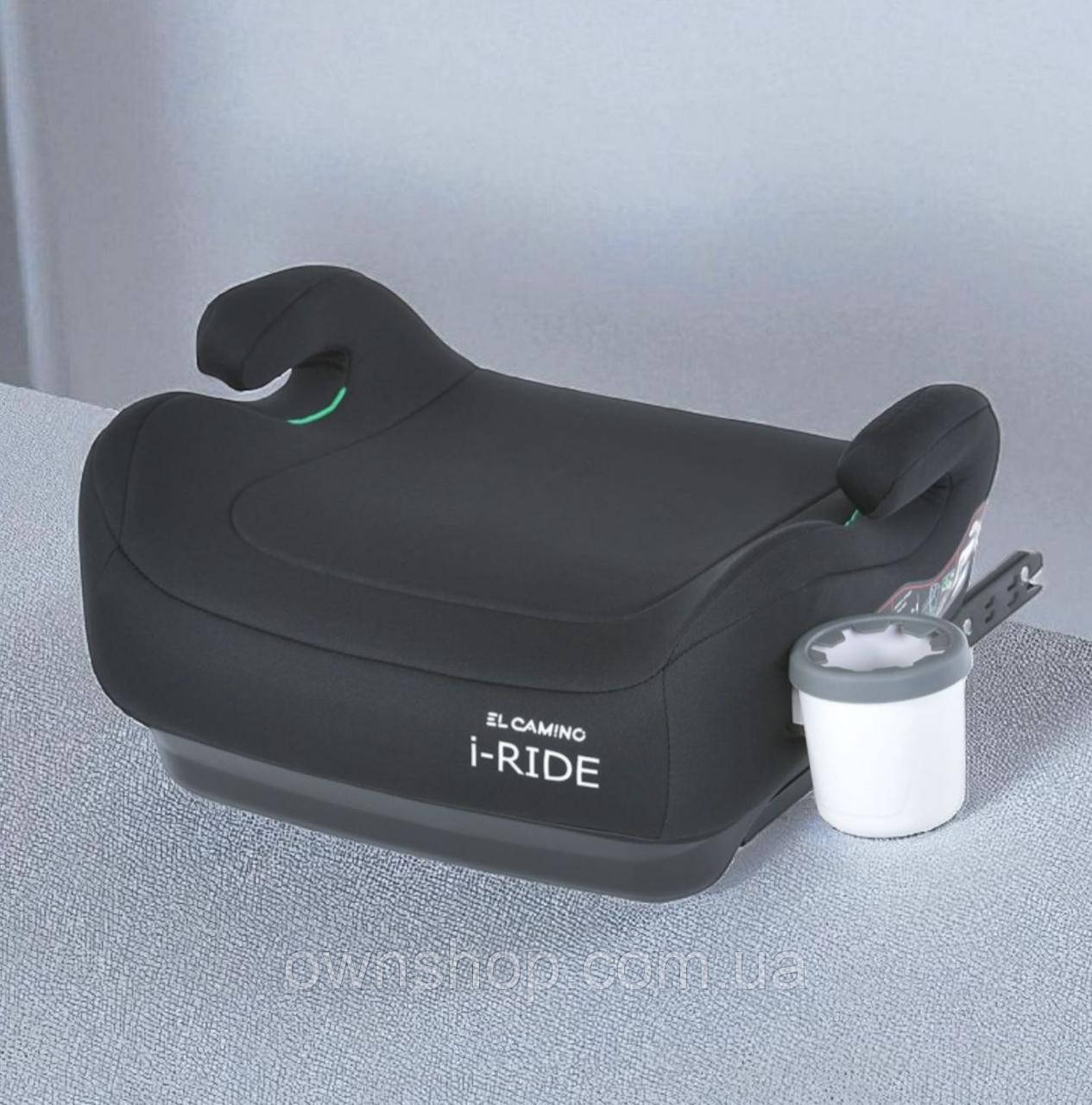 Дитяче автокрісло-бустер El Camino ME 1147 i-RIDE Black, фото 1