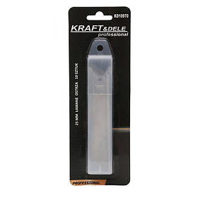 Відламні леза для ножа 25 мм Kraft&Dele KD10970 10 шт. лезо змінне для ножа з вуглецевої сталі