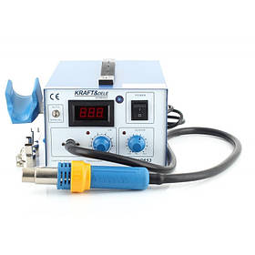 Термоповітряна станція 650 Вт Kraft&Dele KD853 термоповітряна ремонтна паяльна станція