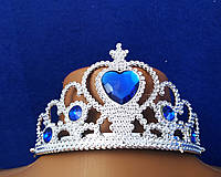 Дитяча корона із синім + чарівна паличка