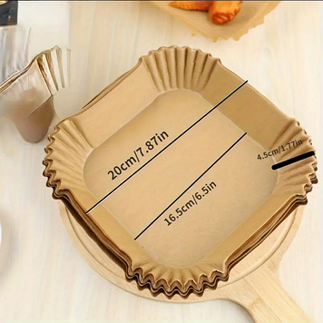 Пергаментні форми для аерогрилю 50 штук в упаковці 16см