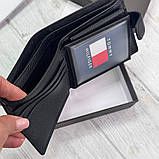 Чоловічий брендовий гаманець із натуральної шкіри на кнопці Tommy (6605), фото 2