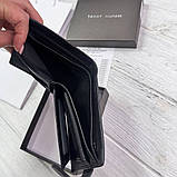 Чоловічий брендовий гаманець із натуральної шкіри на кнопці Tommy (6605), фото 8