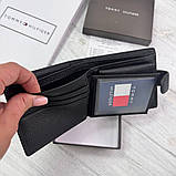 Чоловічий брендовий гаманець із натуральної шкіри на кнопці Tommy (6605), фото 6