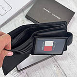 Чоловічий брендовий гаманець із натуральної шкіри на кнопці Tommy (6605), фото 7