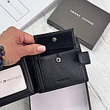 Чоловічий брендовий гаманець із натуральної шкіри на кнопці Tommy (6605), фото 10