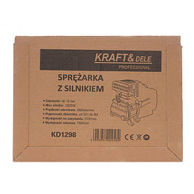 Компресорний двигун 270 л/хв Kraft&Dele KD1298 електродвигун до компресора