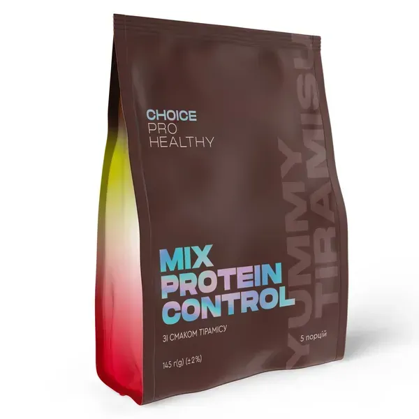 Протеїновий коктейль зі смаком тірамісу для контролю або для збільшення ваги Mix Protein Control Yummy Tiramisu PRO HEALTHY CHOICE