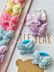 Резинки для волосся дитячі оптом 10 пар/уп МЕТЕЛИК