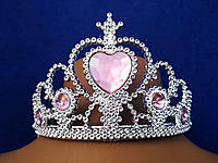 Дитяча корона з рожевим + чарівна паличка