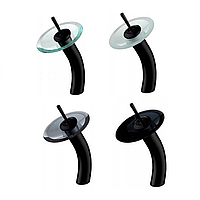 Змішувач для умивальника "Водоспад" (чорний)