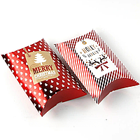 Новорічна коробка-пиріжок "Holly Holly" (150*135*55 мм) 2 шт.