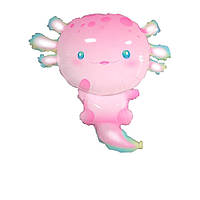 Фольгована кулька фігура "Аксолотль" рожева 86х80 см. в уп. (1 шт.)