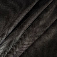 Вельвет трикотажний 2*2мм на флісі темно-коричневий