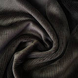 Вельвет трикотажний 2*2мм на флісі темно-коричневий, фото 5