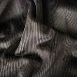 Вельвет трикотажний 2*2мм на флісі темно-коричневий, фото 4