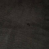 Вельвет трикотажний 2*2мм на флісі темно-коричневий, фото 2