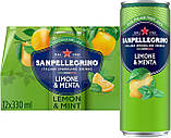 Газований напій Sanpellegrino Limone Menta 330мл, фото 4