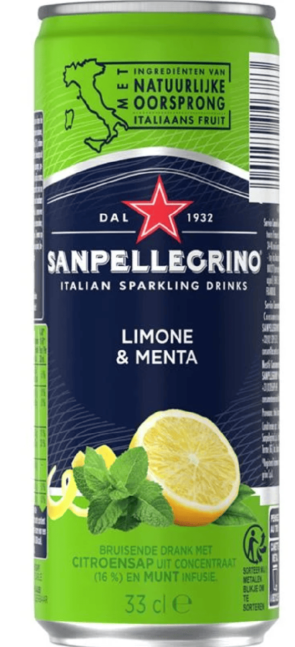 Газований напій Sanpellegrino Limone Menta 330мл, фото 1