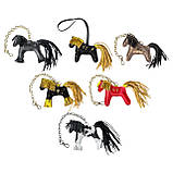 Шарм для сумки Конячка з натуральної шкіри 7905 Silver Taurus., фото 6