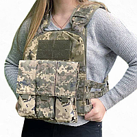 Подсумок на плитоноску MOLLE Подсумки для ак Пиксельный подсумок для магазинов