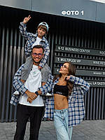 Сорочка дитяча в клітку в кольорах 23108