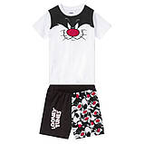 Піжама (футболка + шорти) Looney Tunes на хлопчика р.122-128, 6-8р., фото 2