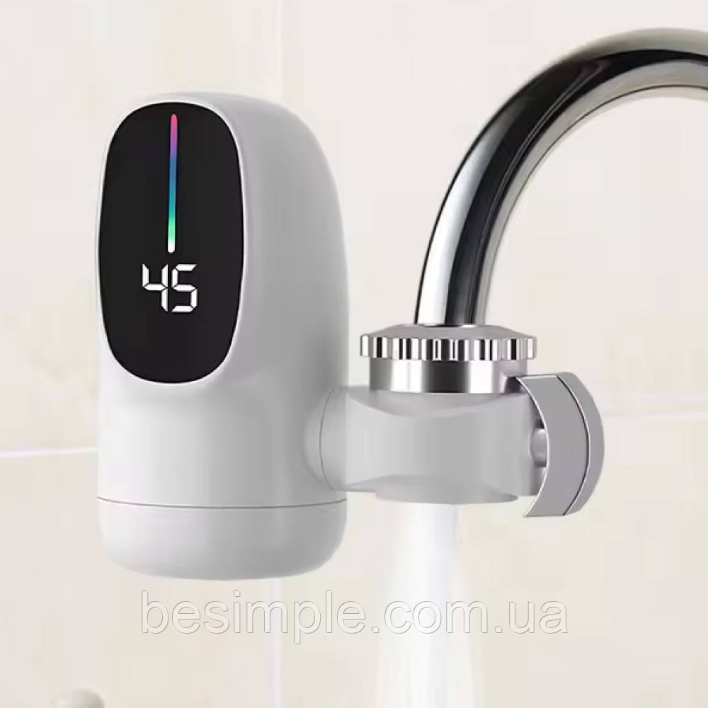 Проточний водонагрівач, 3400Вт, з LCD екраном / Електроводонагрівач / Нагрівач води на кран, фото 1