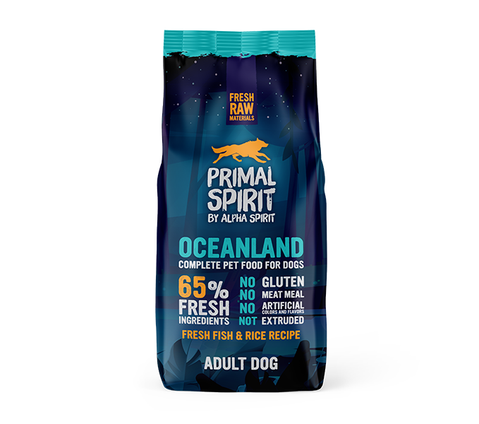 Сухий корм для дорослих собак Primal Spirit by Alpha Spirit Oceanland 65% Океанленд Dog 12 кг (PRIM0412)