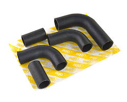 Патрубки радіатора ГАЗ Волга 3110 дв. ЗМЗ 406, комплект 5 шт., охолоджувальна система