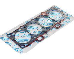 Прокладка ГБЦ ВАЗ 21083, 11183 дв. 1,5л, 1,6л 8 кл. (82,0) безасбестова з червоним герметиком обкладена