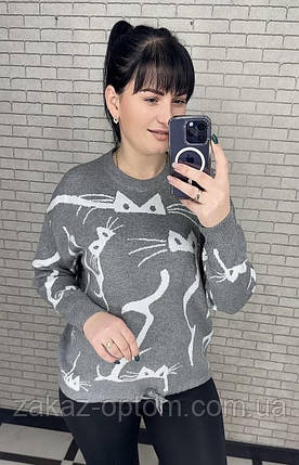 Светр жіночий на зав'язці кашемір оптом (48-54) Китай 25502-140876, фото 1