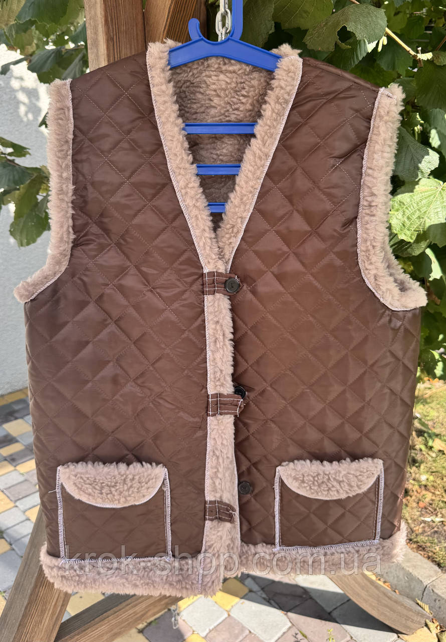 Жилетка жіноча  на хутрі гурт, фото 1