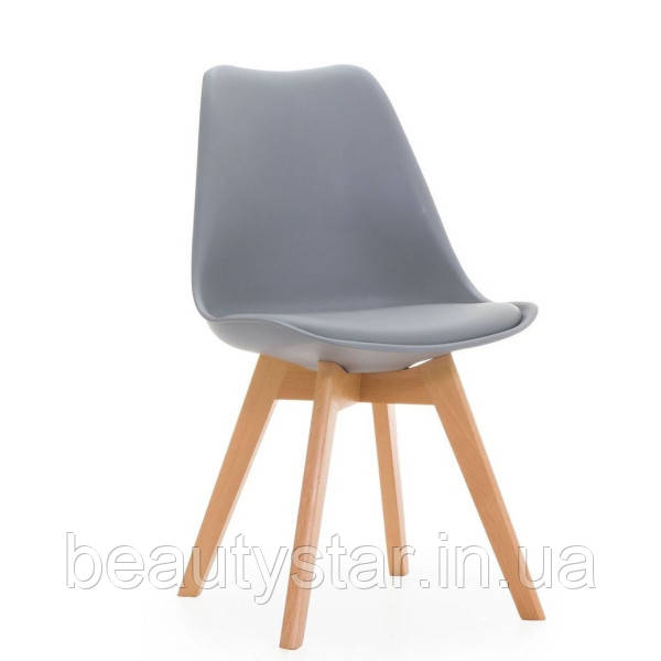 Сірий стілець ТОР для кафе ресторану або офісу з м'яким сидінням Крісло для клієнтів, фото 1