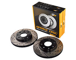 Гальмівний диск Шевроле Авео, Калос, передній, d 236mm, з перфорацією і покриттям GRAPHITE Line, компл. 2шт