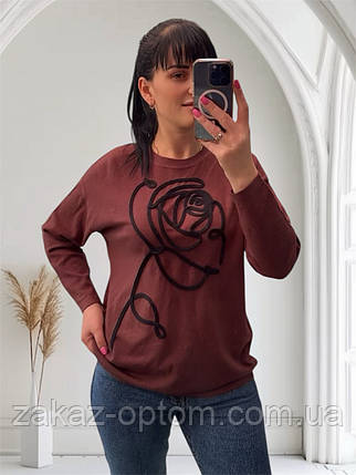 Светр жіночий кашемір оптом (52-56) Китай 25529-140883, фото 1