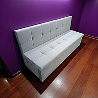 Диван для вузької та довгої кімнати з шухлядою + спальним місцем 1700х550х850 мм