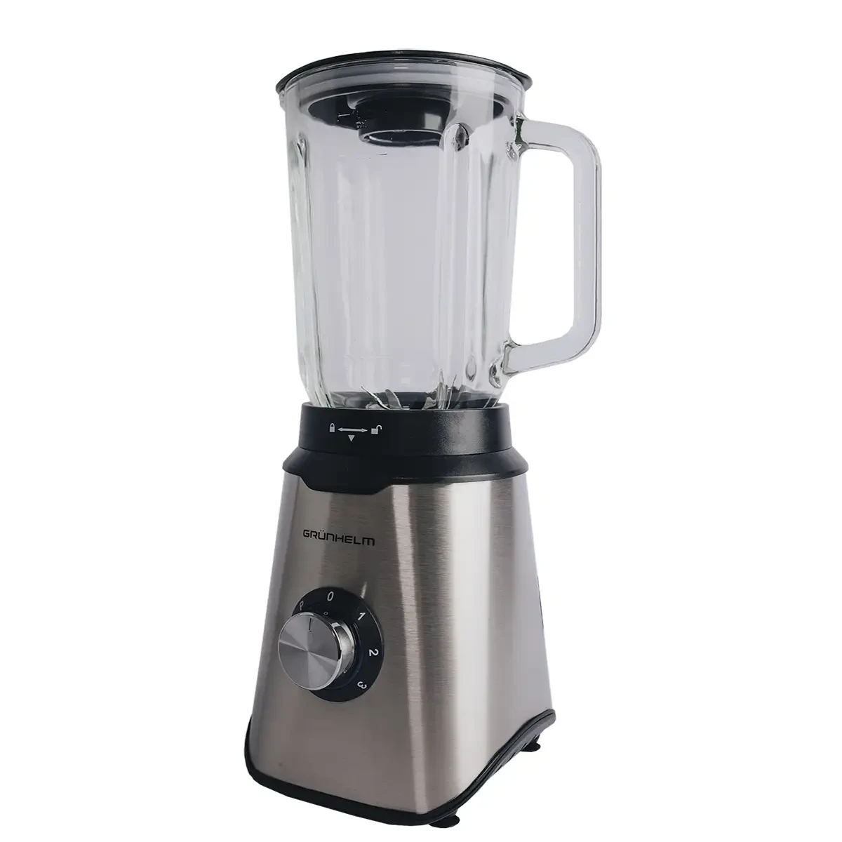 Блендер стаціонарний Grunhelm EBS-1200TG кухонний міксер 1200 Вт 1,5 л подрібнювач для коктейлів і смузі, фото 1