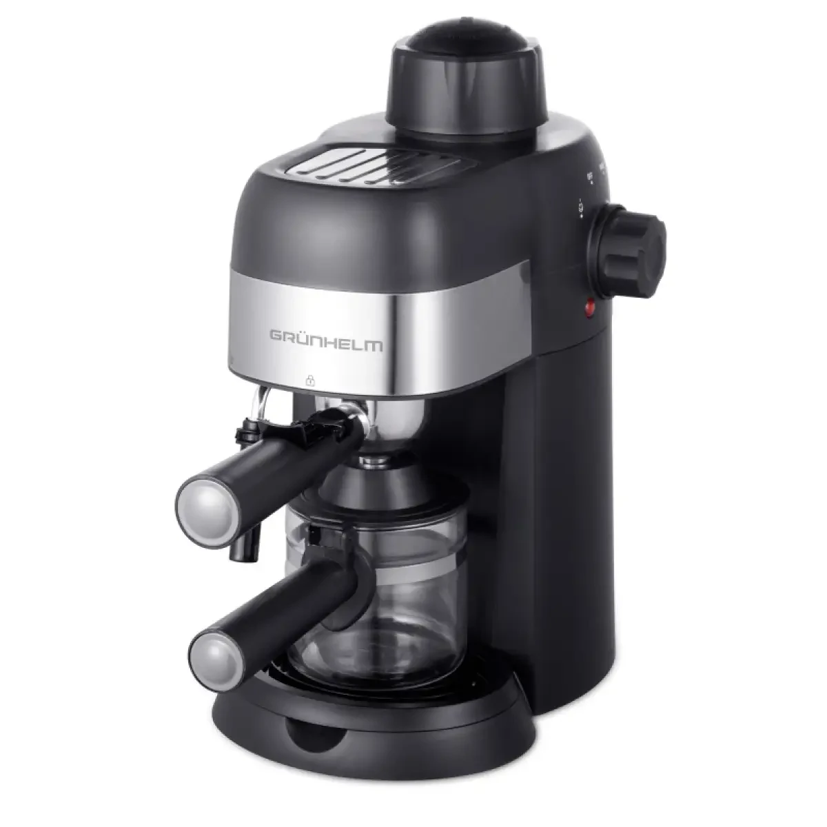 Кавоварка рожкова Grunhelm GEC10 800 Вт 3.5 бар електрична кавоварка компактна кавоварка для дому, фото 1