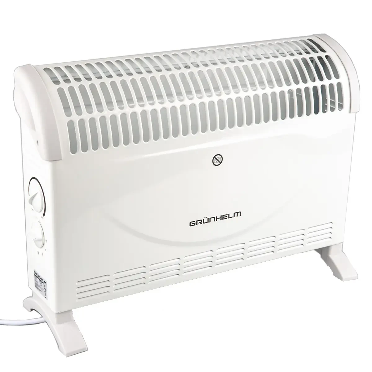 Конвектор підлоговий Grunhelm GC-2000A 750/1250/2000 Вт 22 м² електричний обігрівач для дому та офісу, фото 1
