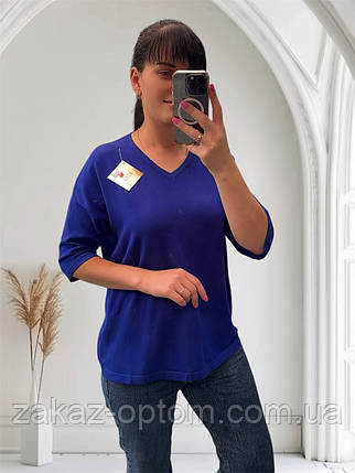 Светр-американка жіночий з люрексом оптом (52-56) Китай 25228-140886, фото 1