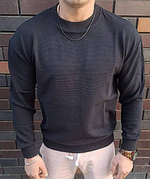 Чоловіча кофта в чорному кольорі батального розміру