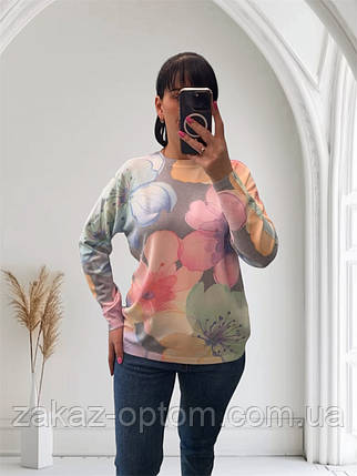 Светр жіночий батал кашемір оптом (52-58) Китай 25534-140889, фото 1